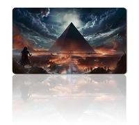 Board Game MTG Playmat + Free Waterproof Bag, Stitched Edges, Smooth Rubber Surface, MTG PlayMat with Zones (An Original All Is Dust Playmat) (No Zone)