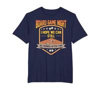 Board Game Night I Hope We Can Still Be Friends After This T-Shirt, Men's Big and Tall, Navy Blue, 4X Tall
