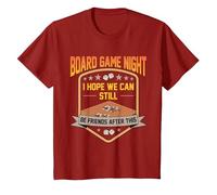 Board Game Night I Hope We Can Still Be Friends After This T-Shirt, Youth, Cranberry Red, 3T