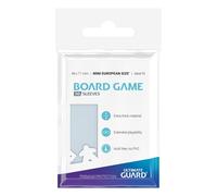 Ultimate Guard Premium Soft Sleeves for Board Game Cards Mini European (50), Clear