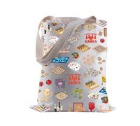Board Game Tote Bag Board Game Lover Gift I Love Board Games Shopping Bang Tabletop Gaming Lover Grocery Bag (I LOVE BOARD GAMES)