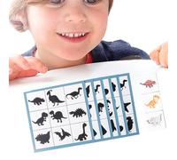 Board Game with Shape Matching | Wooden Shape Matching Toy | Parent-Child Interaction Learning Toy for Outdoors, Home, School, Travel