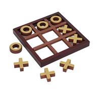 Board Game, XO Wooden Board Game XO Toe Coffee Table Decor Interactive Puzzle Multi Functional Chessgame for Children Adult Family