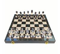 board games 15" Large Chess Set For Adults And Kids With Weighted Acrylic Pieces Portable Folding Wooden Board Game magnetic