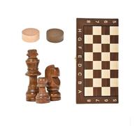 board games 3-in-1 Folding Wooden Board Game Set Chess Checkers Backgammon Games for Adults Travel & Family Storage Design magnetic(M)