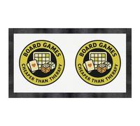 'Board Games: Cheaper Than Therapy' Pet Feeding Mat (PM00029939)