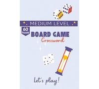 Board games Crossword puzzle book: 60 Board Game Crosswords | 120-Page Gift Book