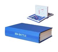Board Games for Adults - 3D Printed Sea Battle Desk Toy,Magnetic Storage Book Design Warship Family Board Game - for Adults Family Travel Night Party