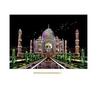 Board Games for Kids 3-4 Years Old Nightscape Unique DIY Scratch Off Painting For Adults Kids Unveil With Every Sensory Tables (A, 40. 5x28. 5x0. 5cm)