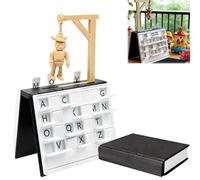 Board Games, Hanging Man Board Game 3D Printed Magnetic Chess Set Portable Books Design Games For Adults Vocabulary Words Spelling Challenge Table Board Games