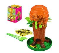 Board Games Kids,Olden Honey Bee Tree Game,Family Games For Children From 3 Years,Honey Bee Drop Game,Early Learning Toys Fun Toy Family Activity (Red)
