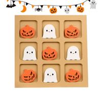 Board Games, Logic Wood XO Chess, Halloween Travel Chess Toy for School Night Dinner Enjoyment At Home Beach Car Camping Airplane
