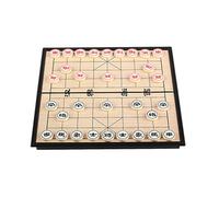 Board Games Magnetic Chinese Chess Set Xiangqi Portable Travel Folding Board Game Traditional Classic Educational Strategy Games(25 * 25 * 2cm)