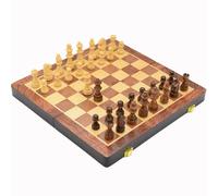 Board Games Magnetic Wooden Chess Set with Storage Board for Adults & Children Foldable Classic Board Game 2 Players Chess Sets(30cm)