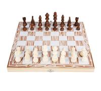 Board Games Magnetic Wooden Folding Chess Set Classic Board Game for Adults Interior for Storage Ideal for Home and Travel Chess Sets(Light Brown)