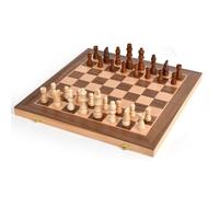 Board Games Wooden Chess Set with Folding Board Classic Magnetic Chess Set for Adults Chesses Lovers Beginner Chess Sets(39cm)