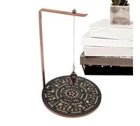 Board | Incense Shelf with Tray | Wooden Crystal Stand for Stone Exhibition, Witch Ornament Holder for Meditation, Divination, Decoration Demaxiyad