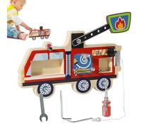 Board Kids - Interactive Wooden Construction Puzzle, Child Safe Learning Toy for Screw Assembly, Fine Motor Skills Development Set, Portable Design | For Home Classroom Playground Kindergarten