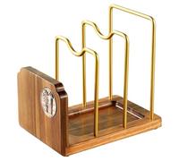 Board Kitchen Cutting Board Holder Rack Countertop Pot Pan Lid Storage Baking Tray & Cooling Rack Organizer Fits Chopping Boards & Cookie Pans