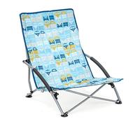 Board Masters - Volkswagen Low Camping Beach Folding Chair with Armrests and T1 Bus Motifs (Multi Bus/Blue)