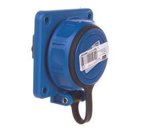 Board outlet 10/16A 2P+Z 230V/75x75/blau IP68 NAUTILUS 20341-8b