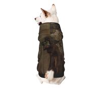 Board Printed Dog Hoodie Soft Dog Sweatshirt Cute Cat Dog Clothes for Small Dogs Kitten Puppy, XS