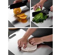 Board Pure Titanium Cutting Board Double Sided Thickening 304 Stainless Kitchen Tool & Anti- 45 x 30 cm