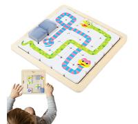 Board Puzzle Toy,Portable Learning Activity - Brain Teaser Chess Puzzle for Kids - for Preschoolers Girls Children Home Party Holiday Celebration Classroom Kindergarten