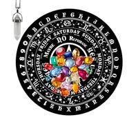 Board | Rubber Charts,Witch Board for Divination Decoration Dosing Wiccan Supply Spiritual Decoration for Teens