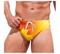 Board Shorts Mens - Men's Maple Leaf Print Swim Shorts Comfortable Tie Side Swimwear for Pool Beach Spa Canadian Theme