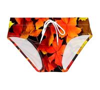 Board Shorts Mens - Men's Maple Leaf Print Swim Shorts Comfortable Tie Side Swimwear for Pool Beach Spa Canadian Theme