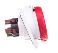 Board socket 5P 16A 400V red IP67 PKY16F735
