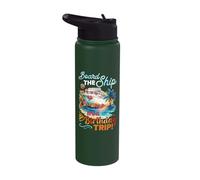 Board The Ship It's A Birthday Trip Funny Cruise Party Stainless Steel Insulated Water Bottle