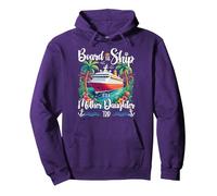 Board The Ship It's A Mother Daughter Cruise Trip Pullover Hoodie, Adult Unisex, Purple, Medium