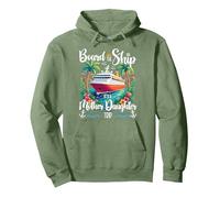 Board The Ship It's A Mother Daughter Cruise Trip Pullover Hoodie, Adult Unisex, Sage Green, Medium