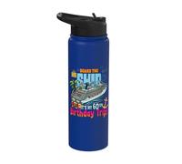 Board The Ship It's My 60th Birthday Trip Birthday Cruise Stainless Steel Insulated Water Bottle