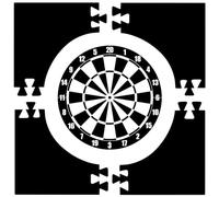 Board Wall Protector Square Dartboards Surround Rings Light Weights Foams Dartboards Backboard Wall Protections Board Protections Backboard