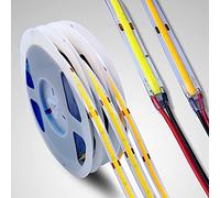 Boarda 12V 16.4ft COB LED Strip,320 LEDs/M LED Warm White 3000K Linear Ribbon High Density FOB Flexible LED Strip Lights for Party,Counter,Shelf,Home Decor(320 LEDs/M, Warm White 3000K)