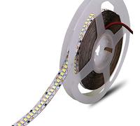 Boarda 16.4ft 240LEDs/m 12V Flexible SMD 2835 Warm/Nature/Cool White LED Strip,1200 Units SMD 2835 LEDs,for Holiday Party Stairway Home Decoration Cupboard (Cool White 6000K)