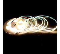 Boarda 3mm COB LED Strip,24V 5M 384LEDs Natural White 4000K FOB COB LED Light Ribbon for Bedroom,Cabinet,Home Indoor Decoration,Kitchen DIY Lighting (3mm Natural White, 24V)