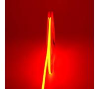 Boarda 5mm COB LED Strip,12V/24V 400LEDs/m RA>90 High CRI LED Tape Light,Multiple Color,16.4FT 2000LEDs IP30 COB LED Light for Indoor House Kitchen Room (Red, 24V-5mm Width-400LEDs/M)