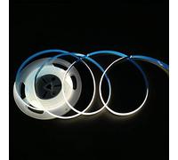 Boarda COB LED Strip,24V 528 LEDs/M Natural White 4000K Linear Ribbon High Density FOB Flexible Strip Lights for Party,Counter, Shelf, Home Decor (5m 528LEDs/m, Natural White 4000K)