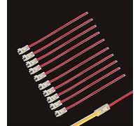 Boarda COB LED Strip Connectors, 2-Pin 10Pcs Gapless Solderless Connection + 10cm Cable for 5mm COB LED Strip Lights