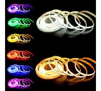 Boarda RGB CCT COB LED Strip,24V 5 in 1 840LEDs/m RGB+Warm/Cool White COB LED Strip,5m Dual White(2700~6500K) 4200 LEDs High Brightness Flexible RGBW COB Tape for Party,Counter,Shelf,Home Decor