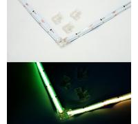 Boarda RGB LED Strip Connectors, 3,4,5-Pin 10Pcs - LED Strip/Wire to Strip/Wire, 10mm/12mm RGBIC/RGBW COB, 90° Connector