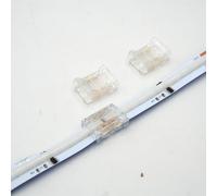 Boarda RGB/RGBIC/RGBW COB LED Strip Connectors,3-Pin/4-Pin/5-Pin 10Pcs Strip to Strip/Wire Connector for 10mm/12mm RGBIC/RGBW COB LED Strip Lights (3P-10mm-RGB IC, Connector-Strip to Strip)