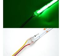 Boarda RGB/RGBIC/RGBW COB LED Strip Connectors,3-Pin/4-Pin/5-Pin 10Pcs Strip to Strip/Wire Connector for 10mm/12mm RGBIC/RGBW COB LED Strip Lights (3P-10mm-RGB IC, One Connector+Cable)
