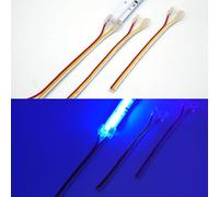 Boarda RGB Smart IC COB LED Strip Connectors, 3-Pin 12mm + Cable, 10Pcs Strip to Wire for 2mm RGBIC COB LED Lights