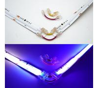 Boarda RGB Smart IC COB LED Strip Connectors,3-Pin 12mm L-Shape 90° Connectors,10Pcs Strip to Strip Connector for 2mm RGBIC COB LED Strip Lights (3P-12mm-RGB IC, L-90°-Connector-Strip to Strip)