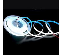 Boarda Waterproof COB LED Strip,24V 480 LEDs/m IP65 Flexible COB Led Lights, 5M CRI90+ Without dot 3000K/4000K/6000K LED Tape Light for Home, Bedroom, Kitchen,DIY Project (No-Waterproof, CW-6000K)